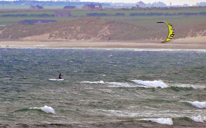 Kiteboarding at Sinclair's Bay